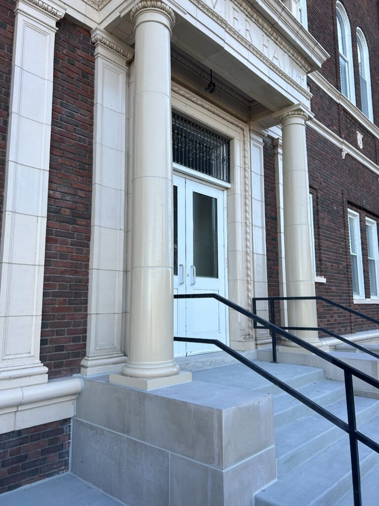 Xavier Hall entrance restoration